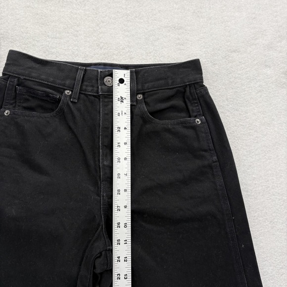 Veronica Beard Jeans Womens 25 Black Taylor Relaxed Wide Leg High Rise Denim - Picture 9 of 14